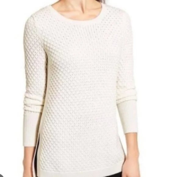 NWOT Athleta Honeycomb Merino Wool Sweater - Size S - Picture 1 of 6